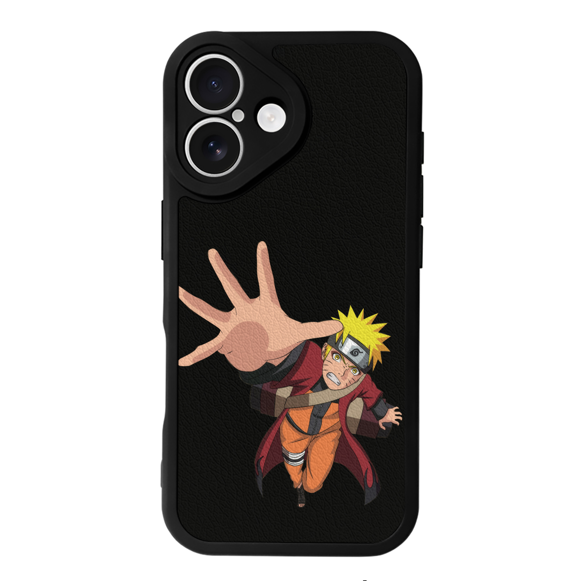 （画像用） NARUTO -ナルト- うずまき ナルト Uzumaki Naruto 【iPhone 16シリーズ対応】シリコンスマホケース（レザー調） 材質：シリコン